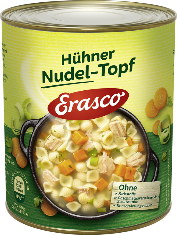 Bild 1 von Erasco Hühner Nudel-Topf 800G