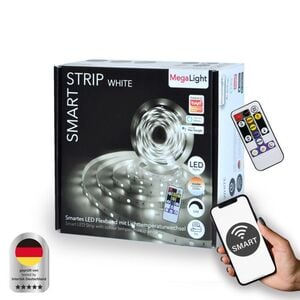 MegaLight LED Stripe 5m Tuya Smart 24W, dimmbar, warmweiß-kaltweiß