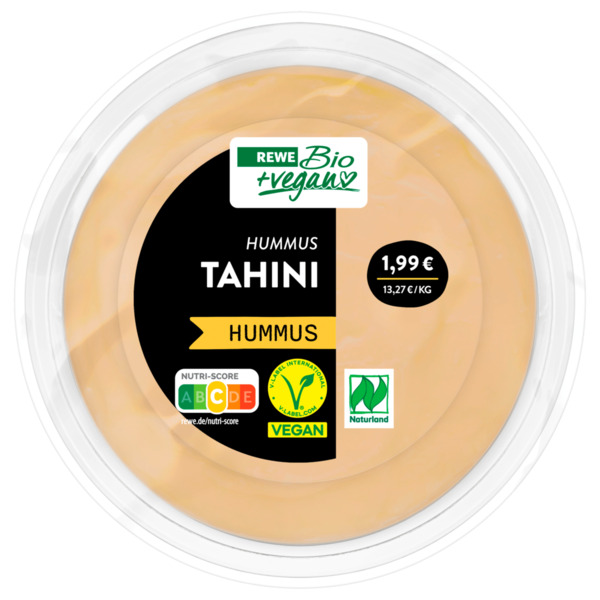 Bild 1 von REWE Bio + vegan Tahini Hummus 150g