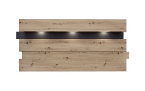 Innostyle - Wandpaneel Memphis, Artisan Eiche Nachbildung/graphit, inkl. LED-Beleuchtung