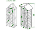 Bild 4 von HABAU Gartenschrank »Lena«, 83 x 45 x 178 cm, grau