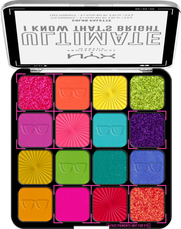 Bild 2 von NYX Professional MakeUp Ultimate Shadow Palette 04 I Know That's Bright