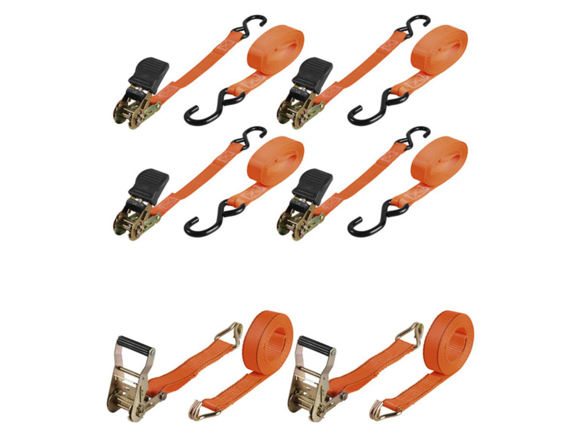 Bild 1 von ULTIMATE SPEED® Schwerlast-Ratschenspanngurte-Set, 4 m