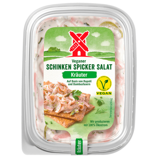 Bild 1 von Rügenwalder Mühle Veganer Schinken Spicker Salat Kräuter 150g