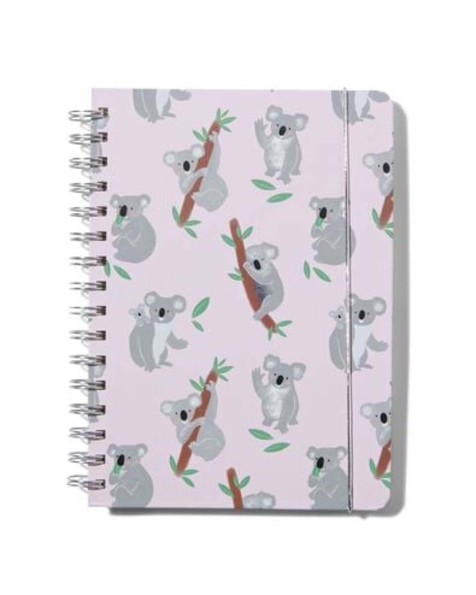 Bild 1 von Notizbuch, Spiralbindung, DIN A5, liniert, Koalas