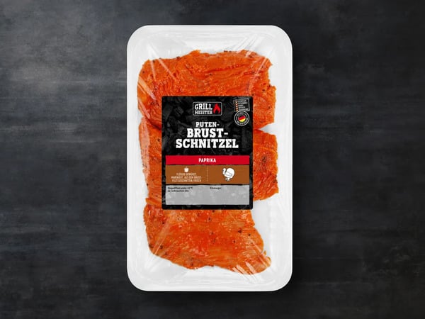 Bild 1 von Grillmeister Putenbrustschnitzel, 
         550 g