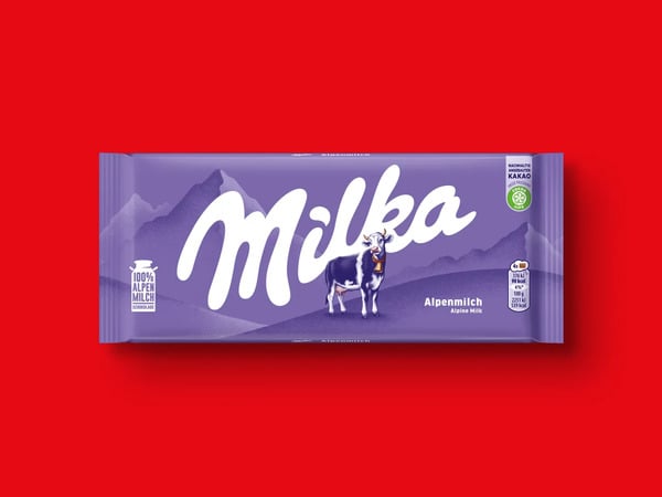 Bild 1 von Milka Tafelschokolade, 
         100/87 g