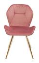 Bild 1 von KARE DESIGN Esszimmerstuhl VIVA ROSE 2er Set rosa - T/B. 52 x 52 cm - Samtbezug