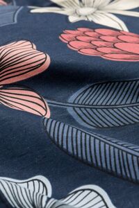 Bettwäsche, Soft Cotton, 140 x 200/220 cm, Blumen, blau