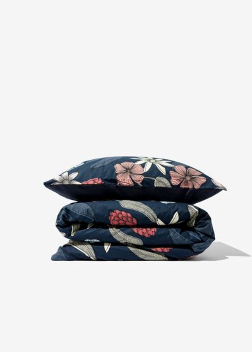 Bild 2 von Bettwäsche, Soft Cotton, 140 x 200/220 cm, Blumen, blau