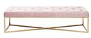 Bild 1 von KARE DESIGN Bank CROSSOVER 151 x 40 cm rosa - Metallgestell messingfarbig