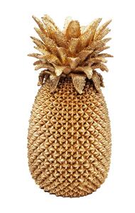 KARE DESIGN Vase PINEAPPLE 25 x 25 x 50 cm Metall goldfarbig - Bitte beachten Sie die Pflegeanleitung an der Ware