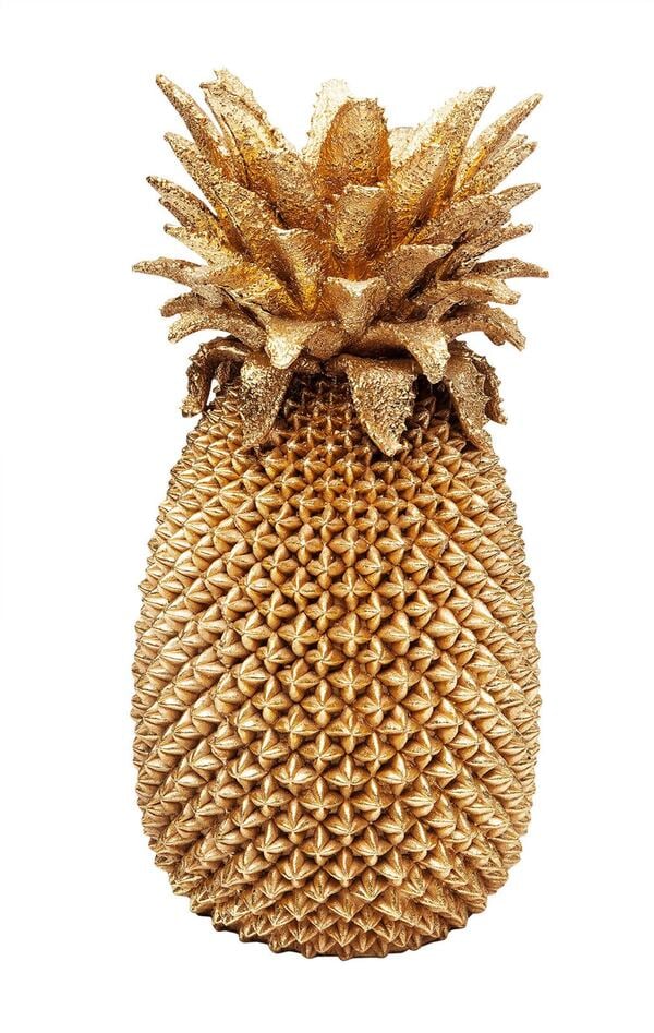 Bild 1 von KARE DESIGN Vase PINEAPPLE 25 x 25 x 50 cm Metall goldfarbig - Bitte beachten Sie die Pflegeanleitung an der Ware