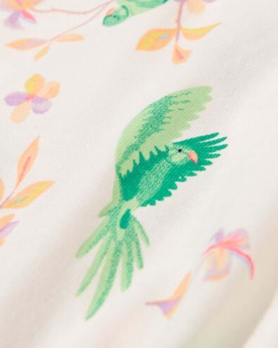 Bild 3 von Baby-Kleid, Vögel, Rüschen eierschalenfarben