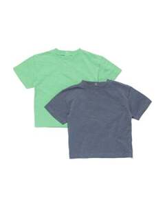 2er-Pack Baby-T-Shirts grün