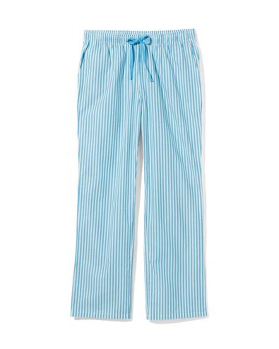 Bild 1 von Damen-Pyjamahose, Baumwolle knallblau