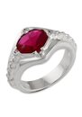 Bild 1 von Der Herr der Ringe Fingerring Narya - Gandalfs Ring, 10004024, Made in Germany - mit Zirkonia (synth)