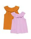 Bild 2 von 2er-Pack Baby-Shirts, Rüschen violett