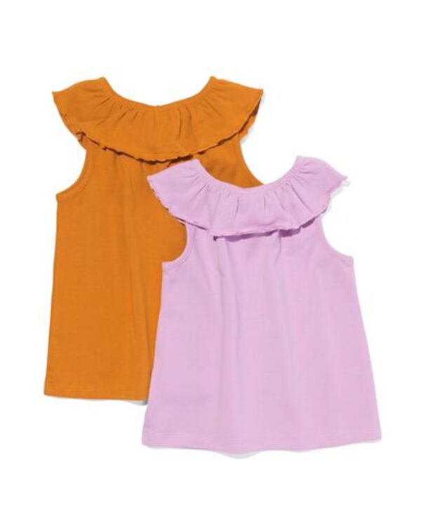 Bild 2 von 2er-Pack Baby-Shirts, Rüschen violett