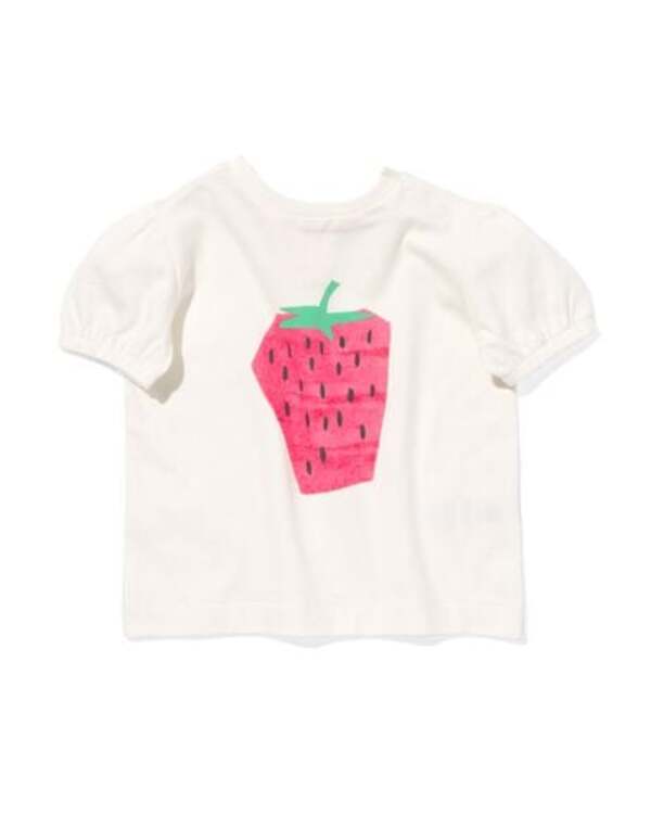 Bild 1 von Baby-T-Shirt, Erdbeere eierschalenfarben