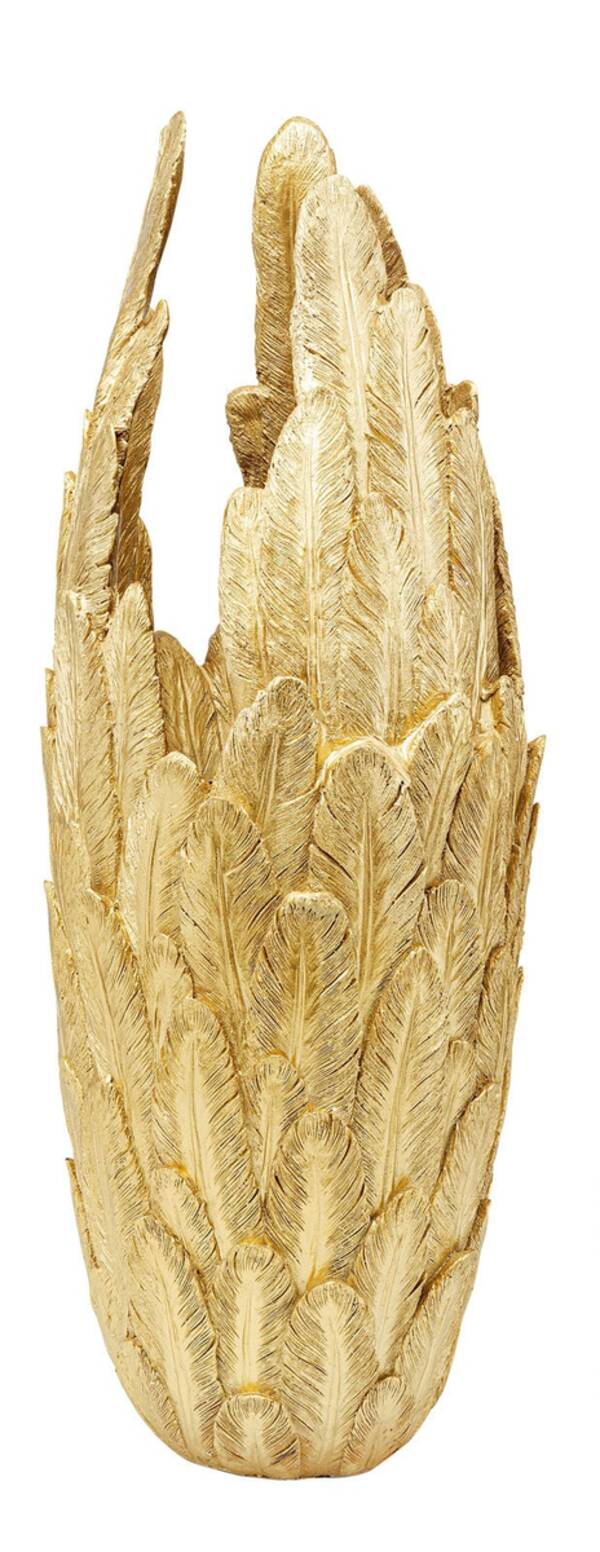 Bild 1 von KARE DESIGN Vase FEATHERS 91 cm gold - Maße 34,5 x 34,5 x 91,2 cm