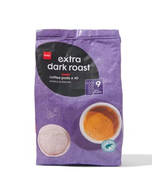 Bild 1 von 40er-Pack Kaffeepads, Extra Dark Roast