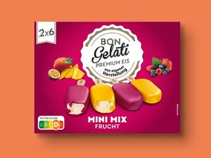 Bon Gelati Stieleis Mini Mix Frucht, 
         12x 50 ml