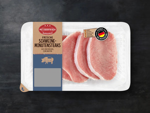 Metzgerfrisch Frische Schweine-Minutensteaks, 
         400 g