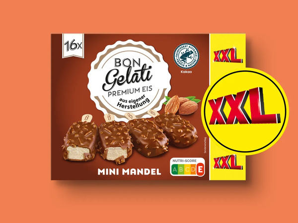 Bild 1 von Bon Gelati Mini Mix Eis Mandel XXL, 
         16x 50 ml