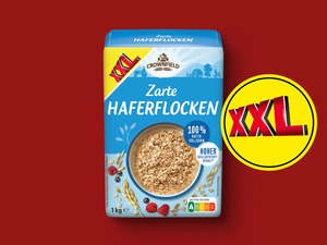 Crownfield Haferflocken zart XXL, 
         1 kg