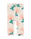 Bild 2 von größenflexible Newborn-Leggings, gerippt, mit Bambus, Blumen ecru