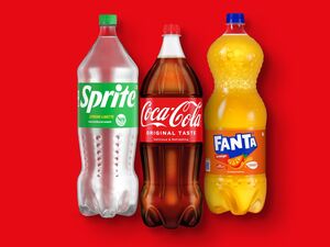 Coca-Cola/Fanta/Sprite/Mezzo Mix, 
         2 l zzgl. -.25 Pfand