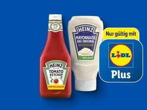 Heinz Tomatenketchup/Mayonnaise Das Original, 
         1.170/800 ml