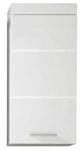 Hängeschrank KIM 37 x 77 x 23 cm weiß/ HG weiß - 1-türig mit 1 Boden