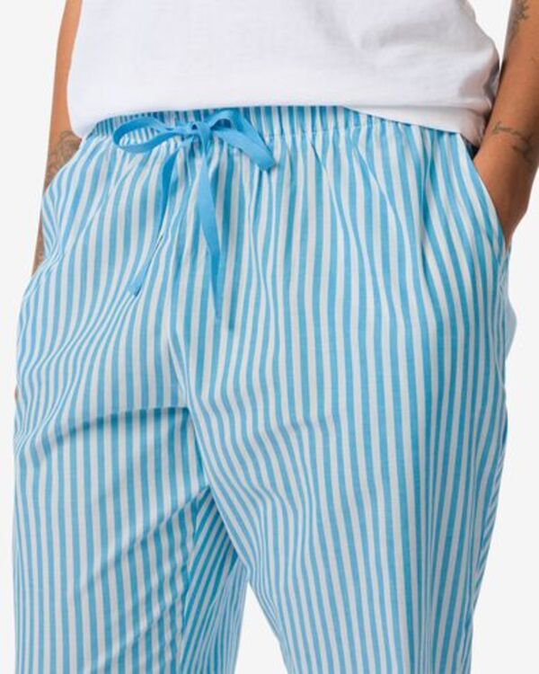 Bild 3 von Damen-Pyjamahose, Baumwolle knallblau