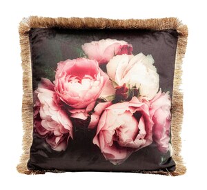 KARE DESIGN Dekokissen BUSH ROSES - B/L. 45 x 45 cm - Füllung inklusive