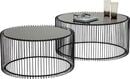 Bild 1 von KARE DESIGN Couchtisch WIRE 2er Set schwarz - D. 60 cm und D. 70 cm