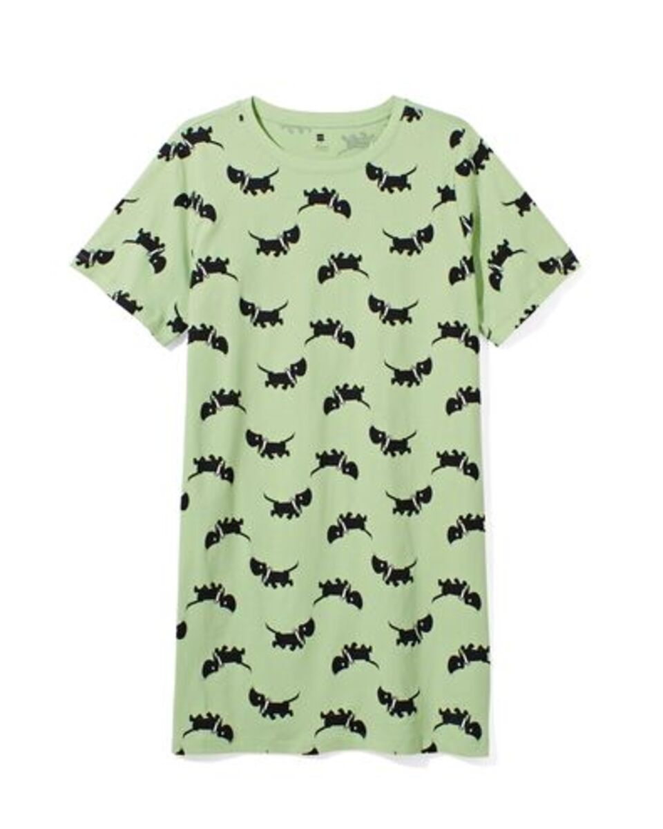 Bild 1 von Damen-Nachthemd, Takkie, Baumwolle hellgrün