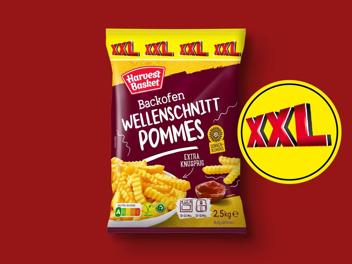 Bild 1 von Harvest Basket Wellenschnitt Pommes XXL, 
         2,5 kg