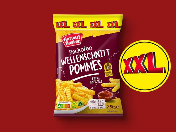 Bild 1 von Harvest Basket Wellenschnitt Pommes XXL, 
         2,5 kg