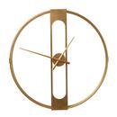 Bild 1 von KARE DESIGN Wanduhr CLIP goldfarbig - Tiefe 10 cm - Stahlrahmen matt - Digital