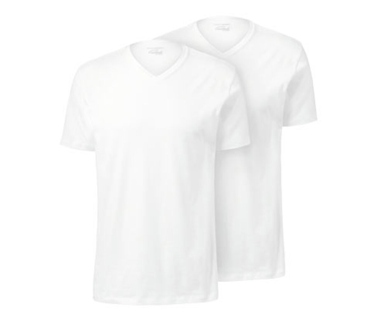 Bild 1 von 2 T-Shirts mit V-Ausschnitt, weiß