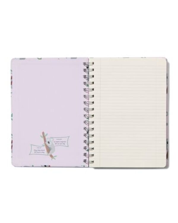 Bild 2 von Notizbuch, Spiralbindung, DIN A5, liniert, Koalas