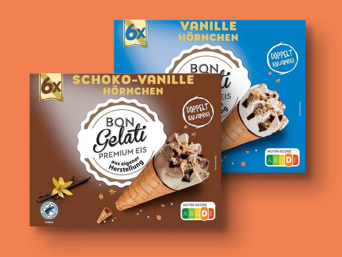 Bild 1 von Bon Gelati Waffeltüten, 
         6x 120 ml