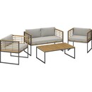 Bild 1 von Conmurra Sofa-Lounge-Set FSC® Teakholz 4-tlg. Hellgrau