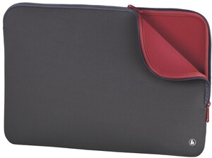 Laptop-Sleeve Neoprene 13,3" grau/rot