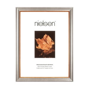 Nielsen Bilderrahmen Derby, Silber, Holz, rechteckig, 30x40 cm, Bilderrahmen, Bilderrahmen