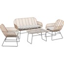 Bild 1 von Lounge-Set Udima mit Tisch 4-teilig aus Rattan Natur