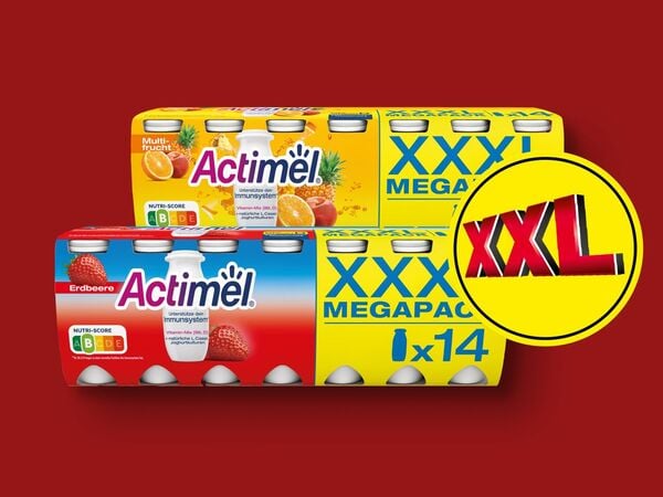 Bild 1 von Danone Actimel Drink XXXL Megapack, 
         14x 100 g