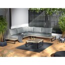 Bild 2 von Lounge-Set Calora 3-teilig aus Rattangeflecht und Aluminium Grau